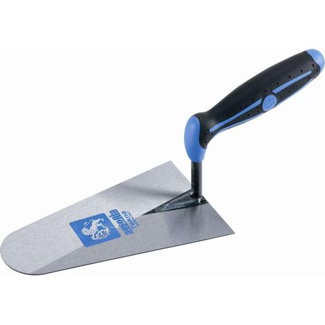 1 - Truelle - Maçonnerie - Lame Ronde - Pour Enduit Et Mortier - Chantier Bâtiment - Inox - 18cm