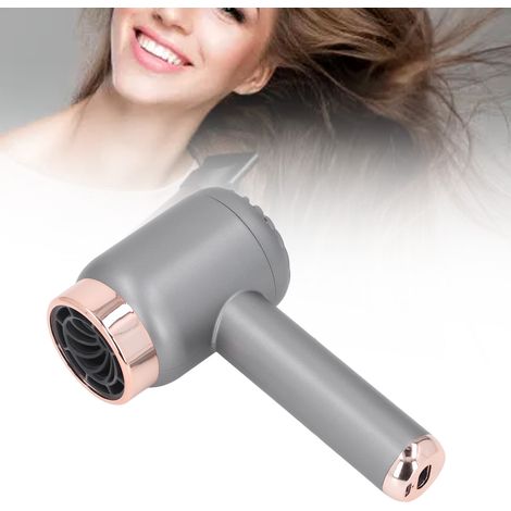 Secador de pelo iónico [con alimentación eléctrica y recargable], portátil, inalámbrico, secado rápido, ABS, 501 g, 1500 mAh, para el hogar/residencia estudiantil. (1/5)