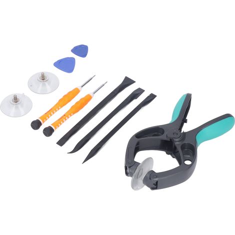 Kit de 10 outils de réparation électronique : ventouse pour écran de téléphone, spudger antistatique et outils de réparation de carte mère (1/5)