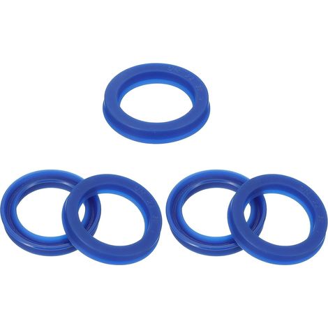 Radial UN 22mm ID x 30mm OD x 5mm Width, 5pcs PU Oil Seal for Industrial Bearing Shaft Pump Cylinder Piston, Blue (1/5)