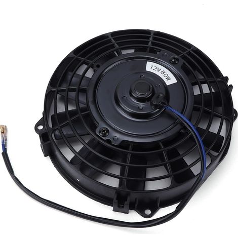 Ventilateur de Refroidissement du Radiateur électrique 8 Pouces 12V 80W Vane/Wing Straight Push Pouss (1/5)