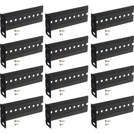 Supports de tiroir coulissant pour clavier (lot 12), glissières acier (1/5)