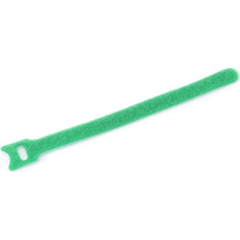 DAYTOOLS Serre-câbles, 180x12 mm, fermeture Velcro, vert, 10 pièces