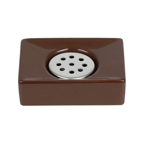 Porte savon Céramique QUADRO Marron Spirella