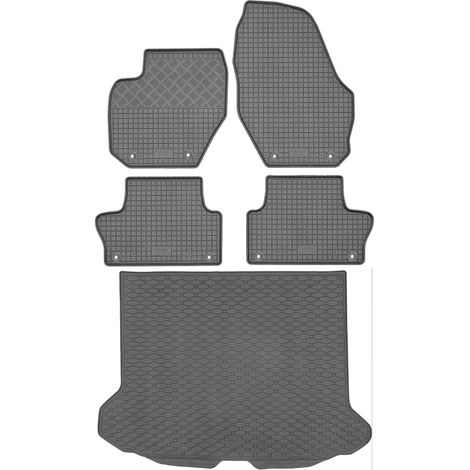 Volvo XC60 I SUV von 10/2008-06/2017 SET - Gummifußmatten + Kofferraummatte (1/5)