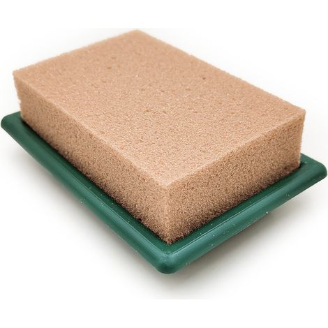 Mini décoration de table - verte - mousse florale avec support - sèche (1/2)