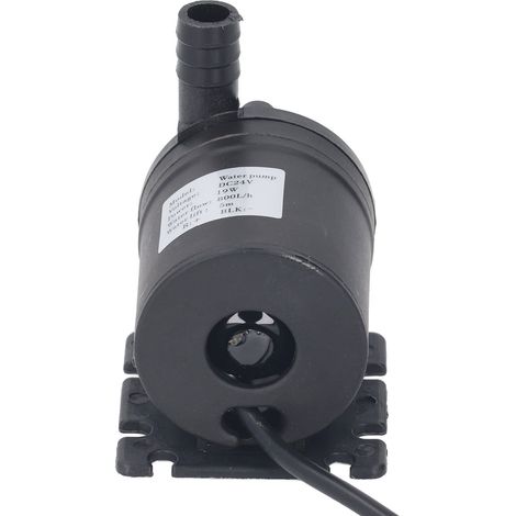 Pompe immergée silencieuse 200 GPH 800 L/h pour fontaine bassin aquarium hauteur 5 m 24V DC (1/5)