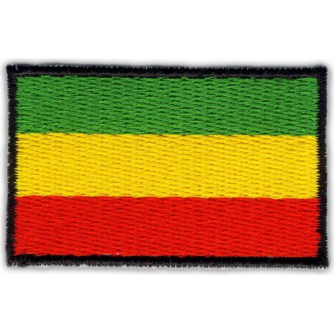 Aufnäher mit der Flagge Äthiopiens – zum Aufnähen – gestickter Aufnäher/Abzeichen/Emblem