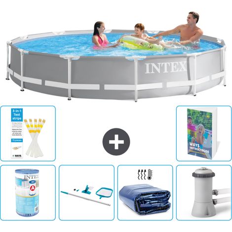 Prism Frame Pool Rund - 366x76 cm - 7-teilig S20