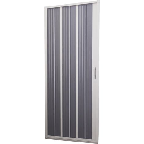 Porta Doccia 140 cm 1 Anta a Soffietto in PVC H185 cm Dorini Bianco (1/5)