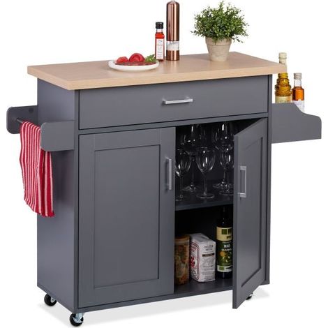 Carrello da cucina con piano di lavoro (1/5)