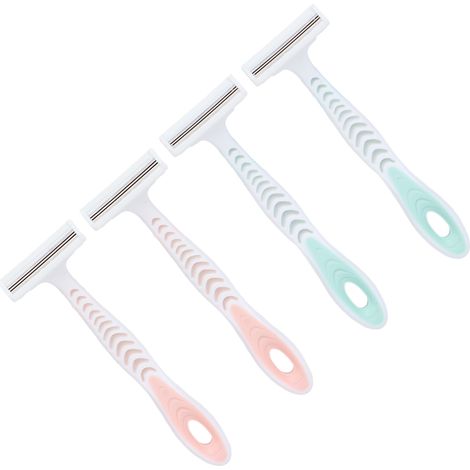 Lot de 4 rasoirs pour femmes, utilisables sur 3 niveaux, portables, légers et antidérapants, pour l'épilation. (1/5)