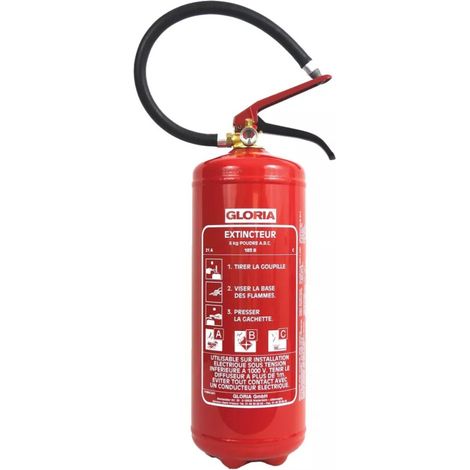 EXTINCTEUR A POUDRE ABC 6KG PD6
