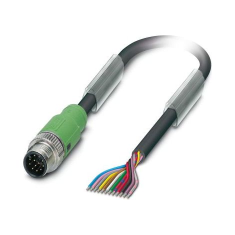 Câble d'actionneur Phoenix Contact 12 conducteurs , M12 Mâle, 1.5m ( Prix pour 1 )