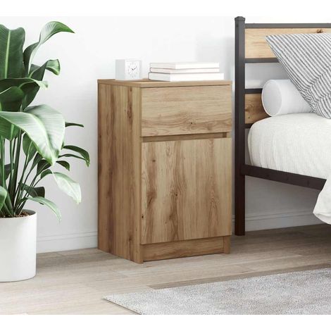 Nachttische 2 Stk. Artisan-Eiche 39x35x65 cm Holzwerkstoff