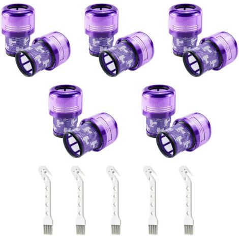 10er-Pack Filter für Dyson V11 Absolute Extra Pro, V11 Torque Drive Animal, V15 Detect Akku-Staubsauger SV14, SV17, SV22. Waschbarer HEPA-Ersatzfilter. Ersetzt DY-970013-02. (1/5)
