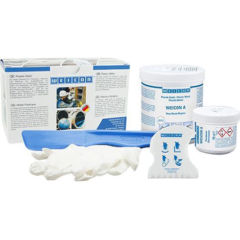 Epoxidharz zum Spachtel Weicon A dunkelgrau 0,5 kg (1/4)