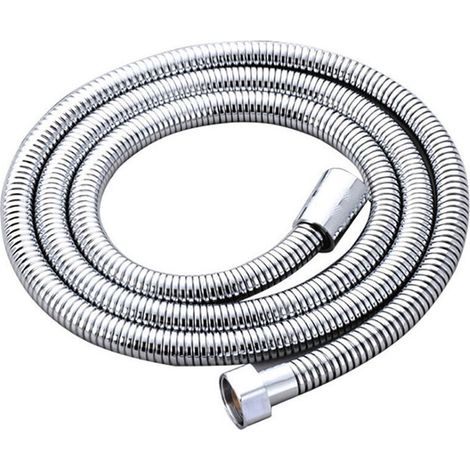 SABIR Flexible de Douche Universel - Tuyau de douche de 1,5 m (59 pouces) en acier inoxydable Anti-Torsion standard G1/2 tous les connecteurs en cuivre tuyau de douche de remplacement (1/3)