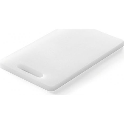 Tabla de cortar y picar de cocina con mango de HDPE 30x20cm - Hendi 826355