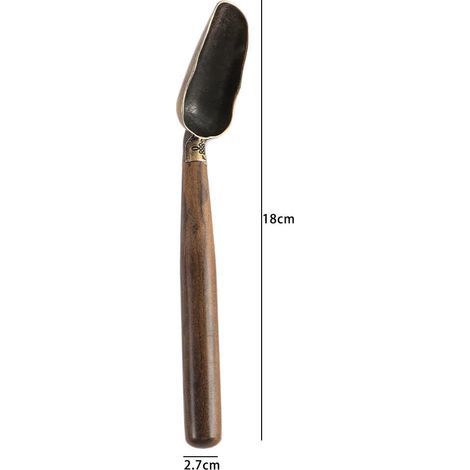 Vintage-Teelöffel aus Metall mit Holzgriff, multifunktionaler Kaffeelöffel, Teelöffel, Messlöffel, Küchenutensil für Tee (1/5)