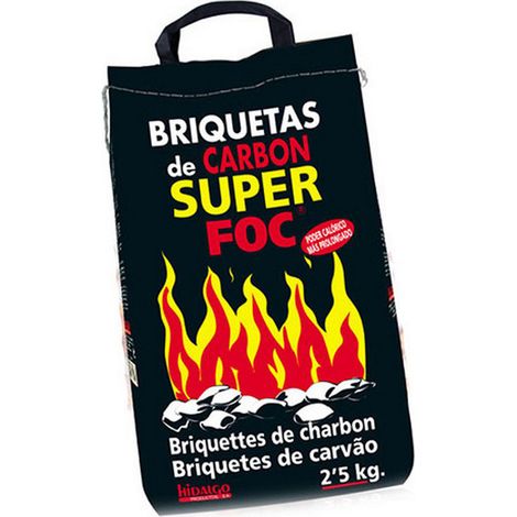 Briquetas de Carbón Vegetal 2,5kg 08006 Super Foc