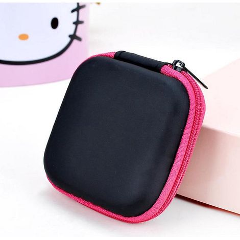 5 Pices (couleur De L'image), Mini Bote De Rangement Pour Casque, Tui Rigide Portable Pour Casque, Mini Tui De Transport Pour Casque, Mini Tui Pou (1/5)