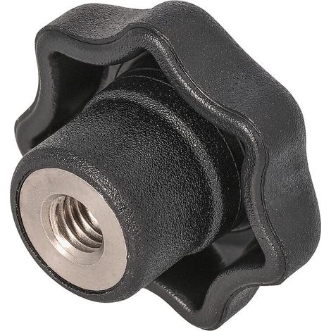Poignee etoile Nirosta avec douille taraudée M8 forme K (1/5)