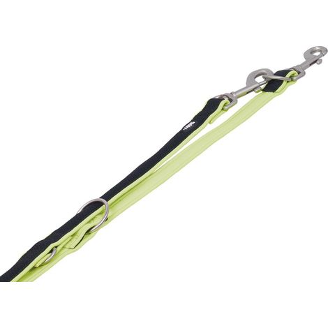 Nobby Hundeleine Führleine Mesh Preno 2 m x 1,5 - 2 cm neongelb Leinen