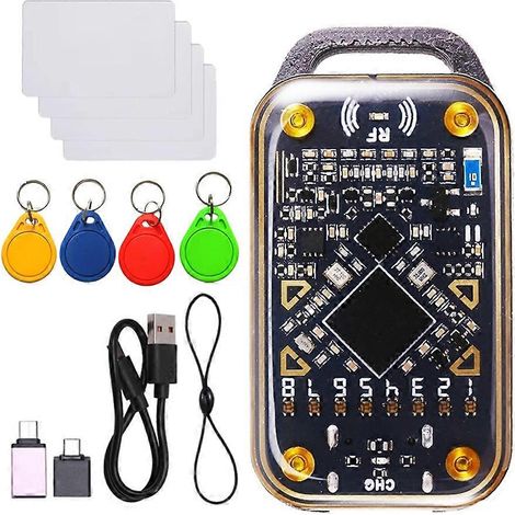 Chameleon Ultra RFID-Chip-Lesegerät, Smartcard-Emulator, NFC-Duplikator, IC-ID-Karten-Dekodierung + 4XUID-Schlüsselanhänger/Karte (1/5)