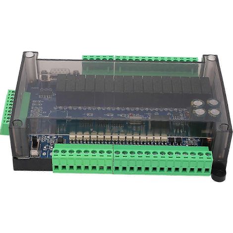 24V Industrie-Steuerplatine, schnelle speicherprogrammierbare Steuerung mit 16 Eingängen und 16 Ausgängen, kompatibel mit Text-Touchscreen, Hochgeschwindigkeits-SPS-Modul für die Automatisierung. (1/4)
