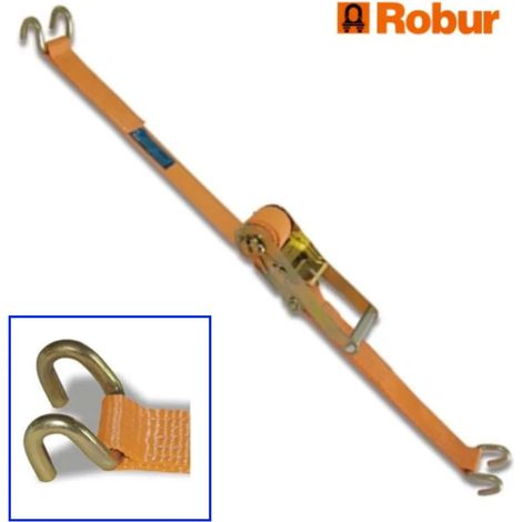 Cinghia A Trazione 2 Sponde Con Cric 8182S Robur L.Mt 8,5 H.Mm 50 Kg 2000 - 1 Pz (1/2)