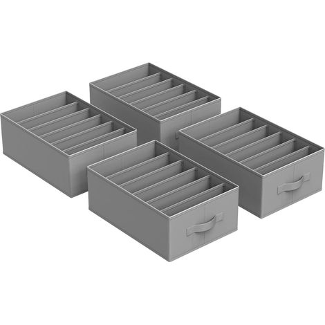 Songmics Set di organizzatori per cassetti grigio (1/3)