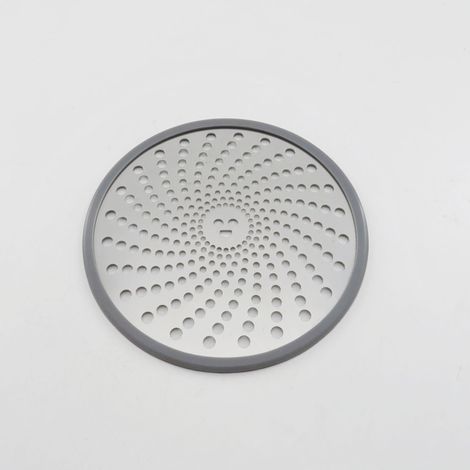 Duschablauf aus Edelstahl, Haarfänger, Haarsieb, Filter, Abfluss, Rostschutz, Verstopfungsschutz, leicht zu reinigen, für Badezimmer, Küche, Badewanne – Silber