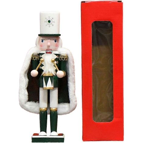 Casse-noisettes de Noël, marionnette de soldat artisanale en bois traditionnel, fêtes (1/4)