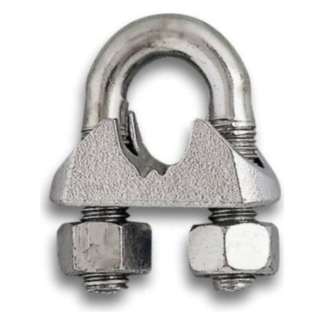 Serre-câble à étrier - CHAPUIS - 5 mm - Acier zingué - Vendu par 10 - Référence 300/5Z (1/2)