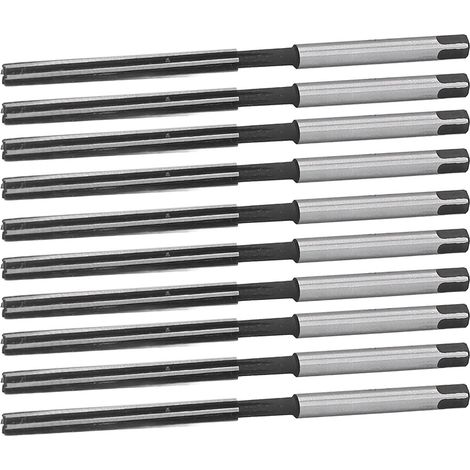 Jeu de 10 alésoirs manuels American Standard, fraises manuelles en acier 9SiCr, pour l'alésage de précision de trous de 1/8 pouce (1/5)