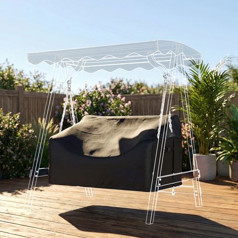 Housse de balancelle de jardin 2 places, imperméable et résistante au vent et aux UV, en tissu Oxford 420D. (1/5)