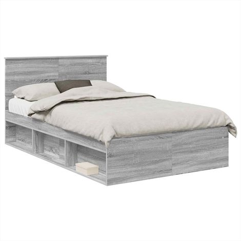 Maison Exclusive - Estructura de cama con cabecera Gris Sonoma 13