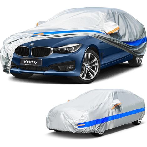 Bâche Voiture Extérieur, Housse Protection Voiture 100% Étanche Anti UV Soleil, Bâche pour Berline A4 A5, Serie 3, C5, 508, C Class, etc. 3XL (1/5)