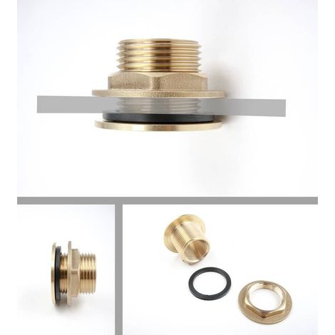 Regentonnendurchführung 3-teilig - 1" x 3/4"