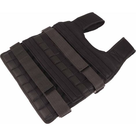 Gilet lesté respirant en maille de 15 kg pour l'entraînement de force et le fitness