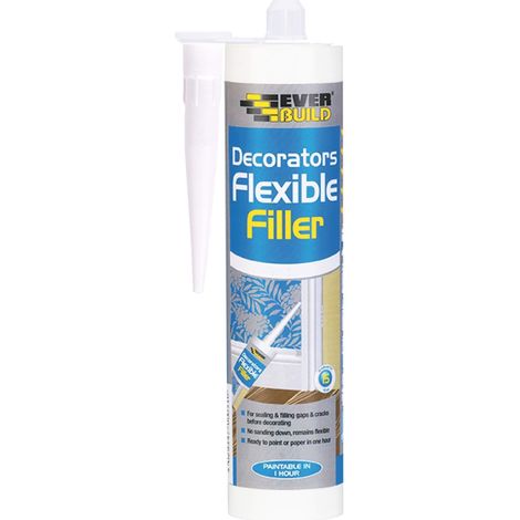 Everbuild FLEX Flexible Decorator's Filler White 290ml EVBFLEXWH (1/5)