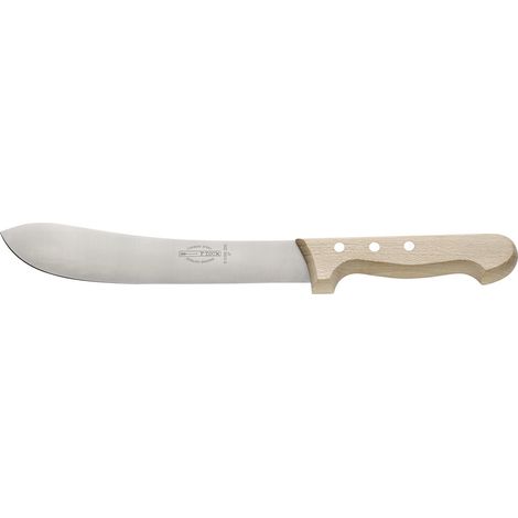 F.DICK Gummimesser (Klinge: 25cm geschweifte Klinge Holzgriff Carbonstahl)