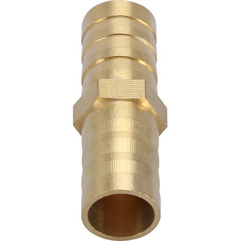 Gerader 2-Wege-Rohrverbinder aus Messing mit Widerhaken, 6/8/10/12/14/16/20 mm (1/5)