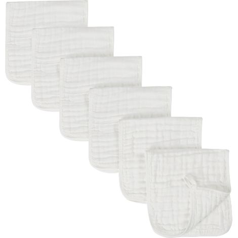 Lange À Rotir - Coton 100 % - 6 Couches - Ultra Absorbant - Pour Nouveau-Né Et Bébé - Lot De 4 (1/5)