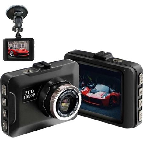 DVR para coche, cámara de salpicadero 1080P Full HD con grabación en bucle y detección de movimiento. (1/5)