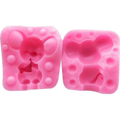 Moule Silicone Souris - 5,5 x 4,6 cm - Pour Bougies Parfumées Epoxy Et Décoration Intérieure - 1 Pièce (1/5)