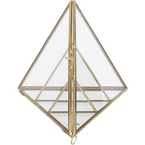 Présentoir à bijoux en forme de pyramide à 3 niveaux, décoratif, pour boucles d'oreilles, colliers et bracelets. (1/5)