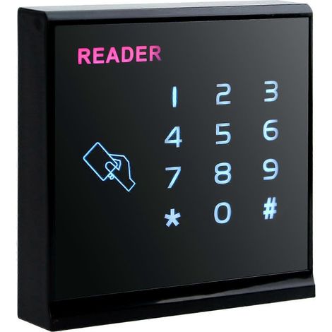 Lecteur de cartes de contrôle d'accès RFID double fréquence, lecteur de cartes Wiegand étanche, adapté aux systèmes de contrôle d'accès. (1/5)