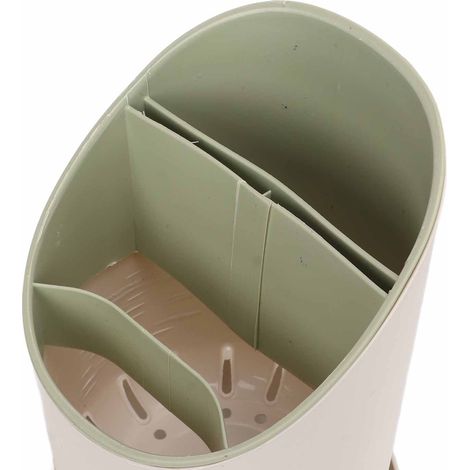 Porte-baguettes, porte-cuillères, étagère de rangement, porte-baguettes en plastique, ustensiles de cuisine, repose-baguettes original, égouttoir à baguettes, vert nordique (1/5)